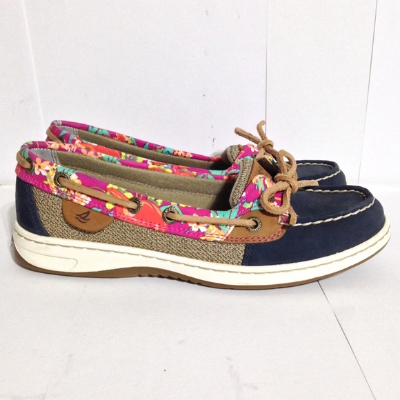 Sperry Shoes - SPERRY TOP-SIDER BLUEFISH FLORAL PRINT BOAT SHOE 6
